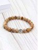 Landscape Jasper Blessing Bead Bracelets with Gift Box